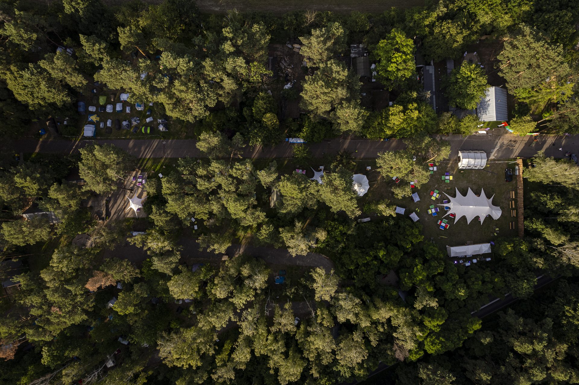 Scout Camp Poznań — widok z lotu ptaka